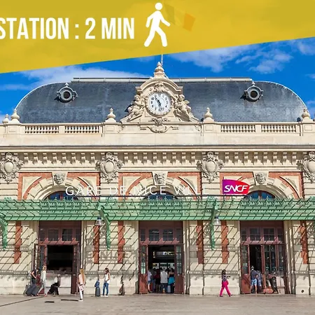 L'echappee De Riviera I Centre-ville I Climatise I Proche Gare Et I Ideal Couple Et Famille I Business Nice