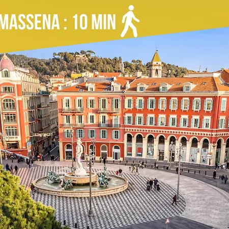 L'echappee De Riviera I Centre-ville I Climatise I Proche Gare Et I Ideal Couple Et Famille I Business Nice